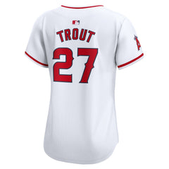 MLB Mike Trout Los Angeles Angels Nike Women's Home Limited Player Jersey - White