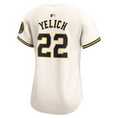 Christian Yelich Milwaukee Brewers Nike Women's Home Limited Player Jersey - Cream Jerseys