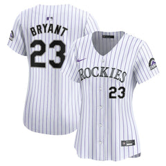 MLB Kris Bryant Colorado Rockies Nike Women's Home Limited Player Jersey - White