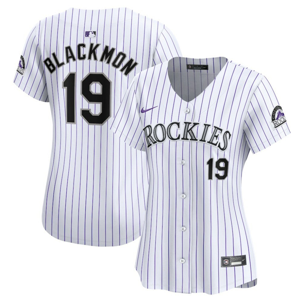 MLB Charlie Blackmon Colorado Rockies Nike Women's Home Limited Player Jersey - White