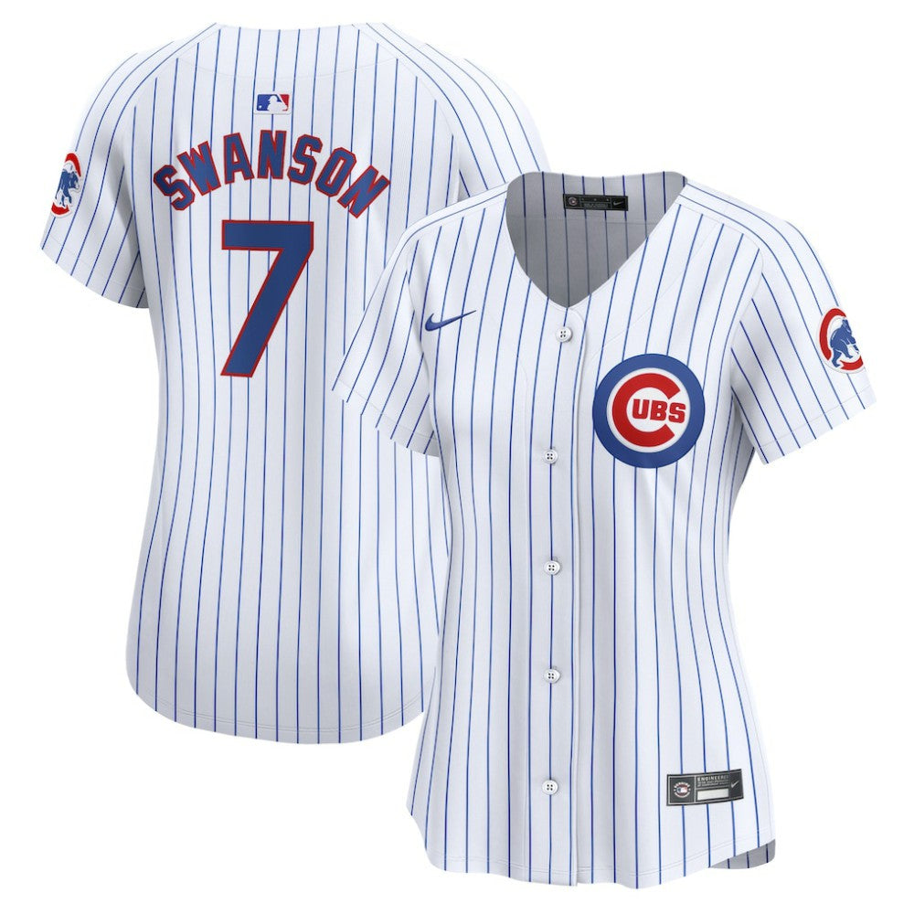 MLB Dansby Swanson Chicago Cubs Nike Women's Home Limited Player Jersey - White