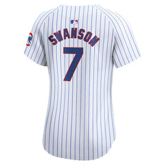 MLB Dansby Swanson Chicago Cubs Nike Women's Home Limited Player Jersey - White