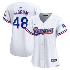 MLB Jacob deGrom Texas Rangers Nike Women's Home Limited Player Jersey - White