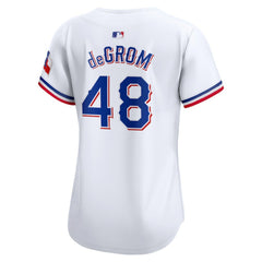 MLB Jacob deGrom Texas Rangers Nike Women's Home Limited Player Jersey - White