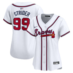 MLB Spencer Strider Atlanta Braves Nike Women's Home Limited Player Jersey - White