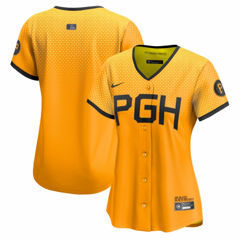 MLB Pittsburgh Pirates Nike Women's City Connect Limited Jersey - Gold