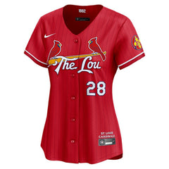 MLB Nolan Arenado St. Louis Cardinals Nike Women's 2024 City Connect Limited Player Jersey - Red