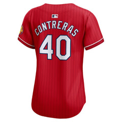 MLB Willson Contreras St. Louis Cardinals Nike Women's 2024 City Connect Limited Player Jersey - Red