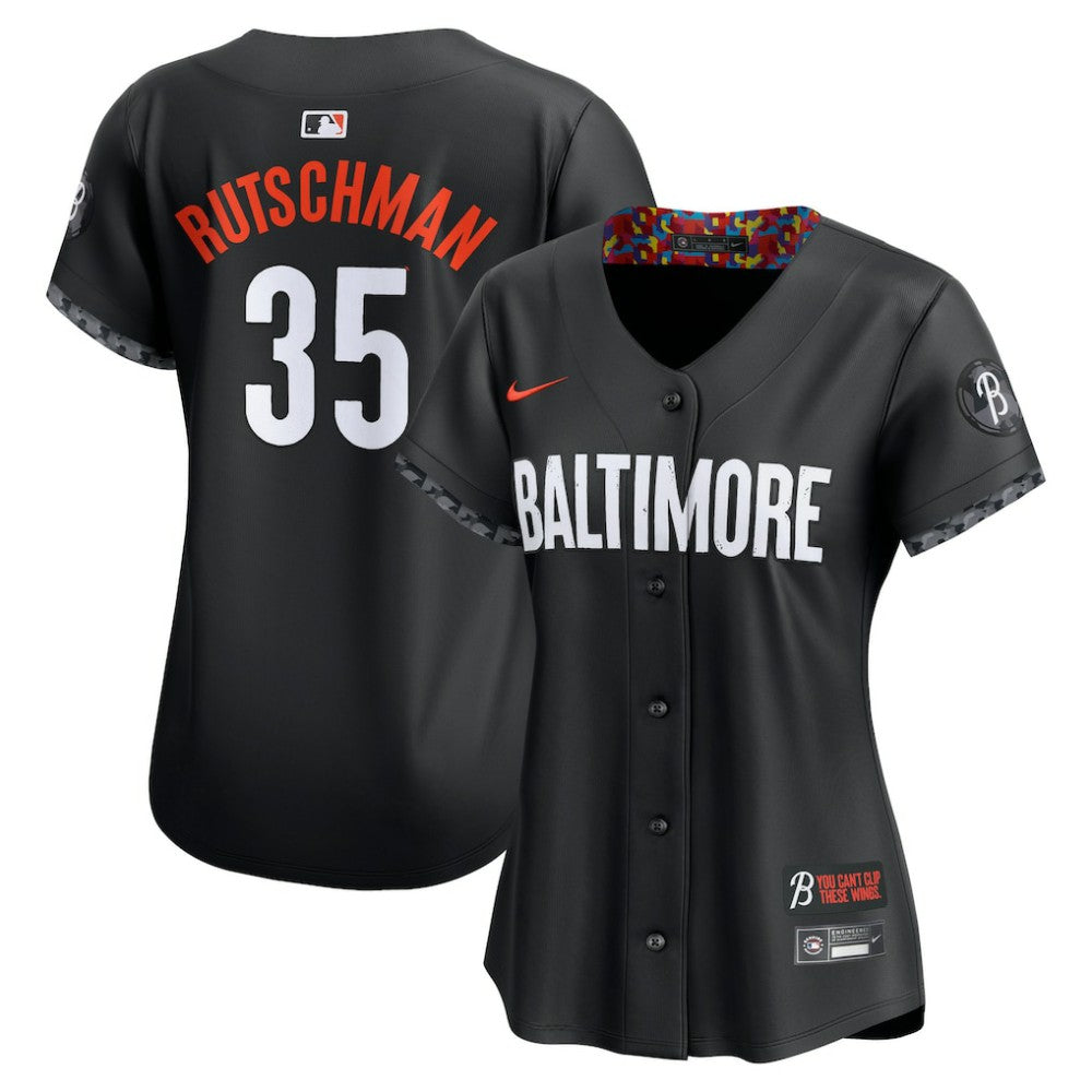 MLB Adley Rutschman Baltimore Orioles Nike Women's City Connect Limited Player Jersey - Black