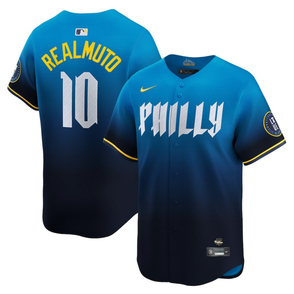 MLB J.T. Realmuto Philadelphia Phillies Nike 2024 City Connect Limited Player Jersey - Blue
