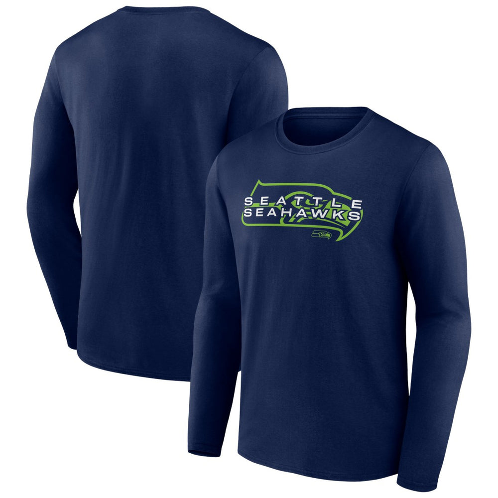 Seattle Seahawks Advance to Victory Long Sleeve T-Shirt College Navy