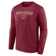Washington Commanders Advance to Victory Long Sleeve T-Shirt Burgundy