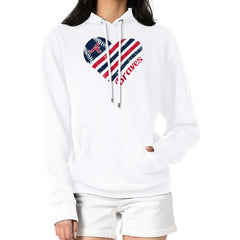 Atlanta Braves G-III 4Her by Carl Banks Women's Heart Fleece Pullover Hoodie - White Hoodies