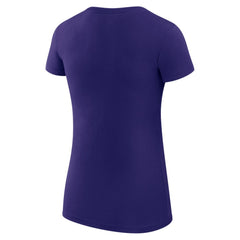 Colorado Rockies G-III 4Her by Carl Banks Women's Super-Slim Fit Lightweight Heart Graphic T-Shirt - Purple T-shirts