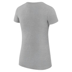 Milwaukee Brewers G-III 4Her by Carl Banks Women's Super-Slim Fit Lightweight Heart Graphic T-Shirt - Heather Gray T-shirts