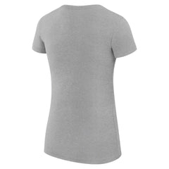 Philadelphia Phillies G-III 4Her by Carl Banks Women's Super-Slim Fit Lightweight Heart Graphic T-Shirt - Heather Gray T-shirts