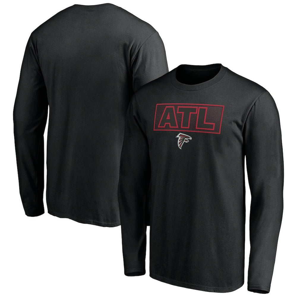 Atlanta Falcons Squad Throwbacks Long Sleeve T-Shirt Black