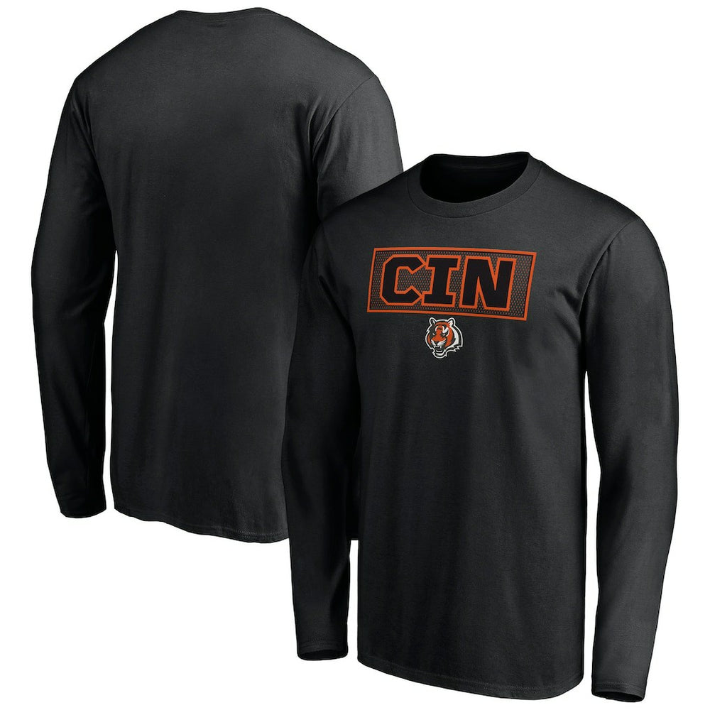 Cincinnati Bengals Squad Throwbacks Long Sleeve T-Shirt Black