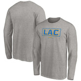 Los Angeles Chargers Squad Throwbacks Long Sleeve T-Shirt Heather Gray