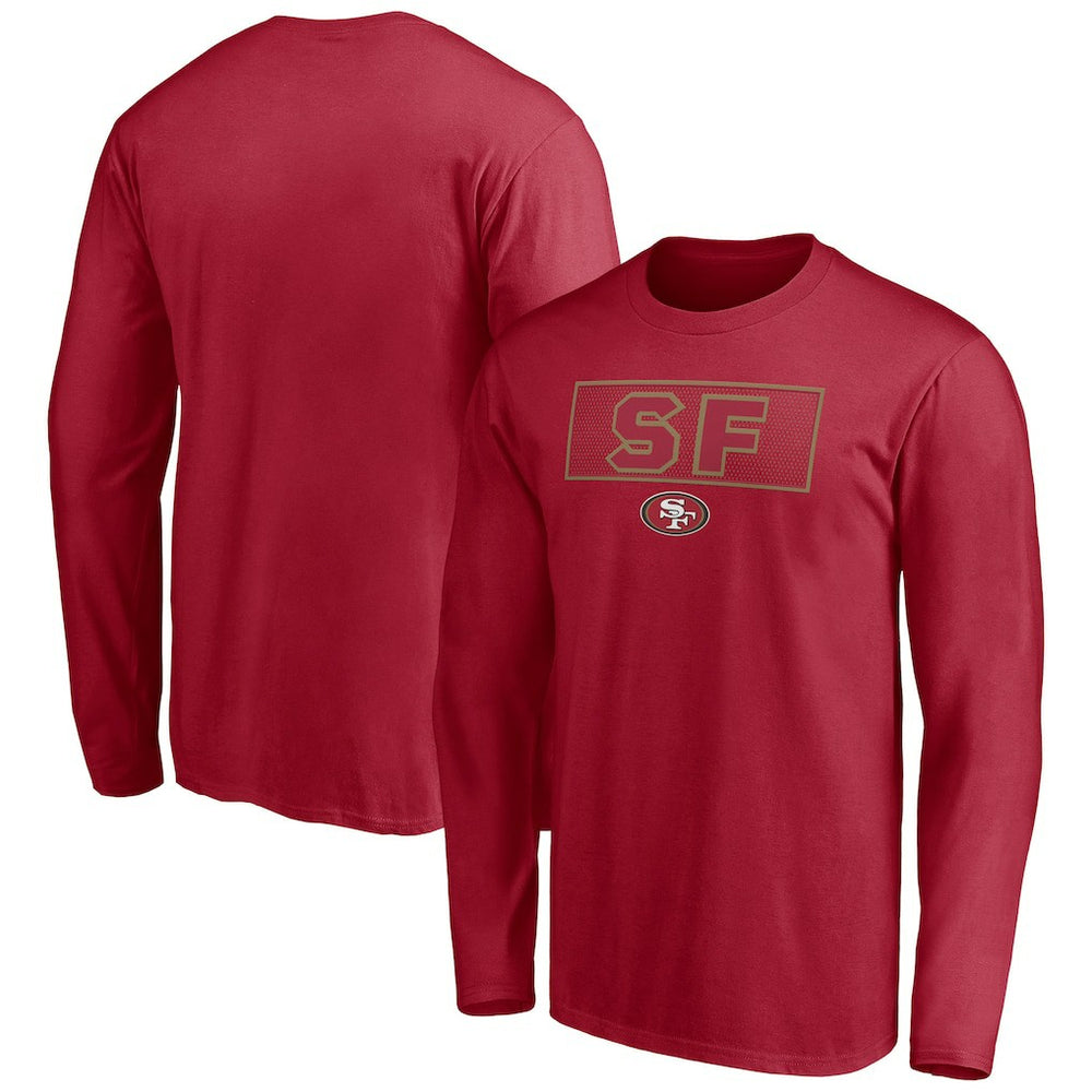 San Francisco 49ers Squad Throwbacks Long Sleeve T-Shirt Scarlet