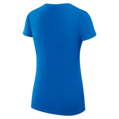 Chicago Cubs G-III 4Her by Carl Banks Women's Super-Slim Fit Lightweight Heart V-Neck T-Shirt - Royal T-shirts