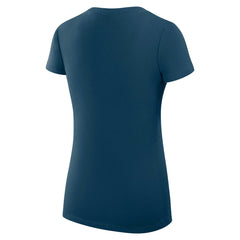 Los Angeles Angels G-III 4Her by Carl Banks Women's Super-Slim Fit Lightweight Heart V-Neck T-Shirt - Navy T-shirts