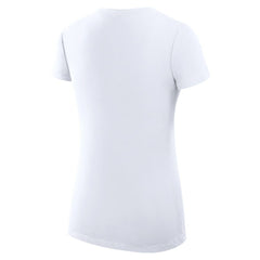 Athletics G-III 4Her by Carl Banks Women's Super-Slim Fit Lightweight Heart V-Neck T-Shirt - White T-shirts