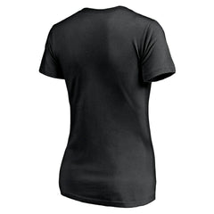 Las Vegas Raiders Women's Depth Chart V-Neck T-Shirt Black