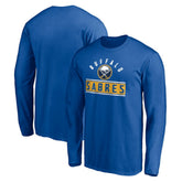 NHL Buffalo Sabres Team Arch Knockout Long Sleeve T-Shirt - Royal