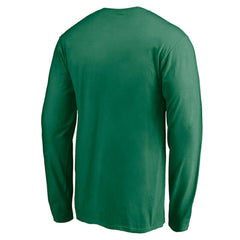 NHL Dallas Stars Team Arch Knockout Long Sleeve T-Shirt - Kelly Green