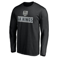 NHL Los Angeles Kings Team Arch Knockout Long Sleeve T-Shirt - Black