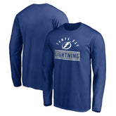 NHL Tampa Bay Lightning Team Arch Knockout Long Sleeve T-Shirt - Blue