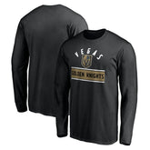 NHL Vegas Golden Knights Team Arch Knockout Long Sleeve T-Shirt - Black