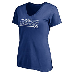NHL Tampa Bay Lightning Women's Mascot In Bounds V-Neck T-Shirt - Blue