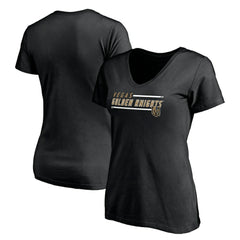 NHL Vegas Golden Knights Women's Mascot In Bounds V-Neck T-Shirt - Black