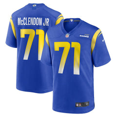 NFL Warren McClendon Jr. Los Angeles Rams Team Game Jersey - Royal