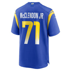 NFL Warren McClendon Jr. Los Angeles Rams Team Game Jersey - Royal