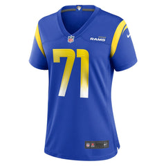 NFL Warren McClendon Jr. Los Angeles Rams Women's Team Game Jersey - Royal