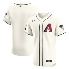 MLB Arizona Diamondbacks Nike Home Elite Patch Jersey - White