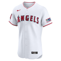 MLB Los Angeles Angels Nike Home Elite Patch Jersey - White