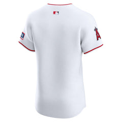 MLB Los Angeles Angels Nike Home Elite Patch Jersey - White