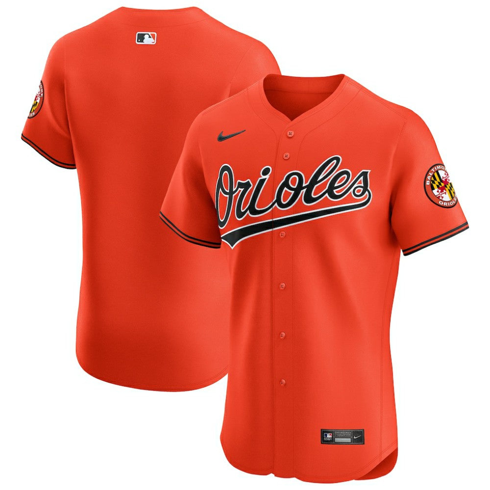 MLB Baltimore Orioles Nike Alternate Vapor Premier Elite Patch Jersey - Orange