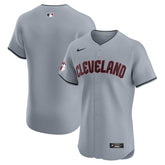 MLB Cleveland Guardians Nike Alternate Vapor Premier Elite Patch Jersey - Gray