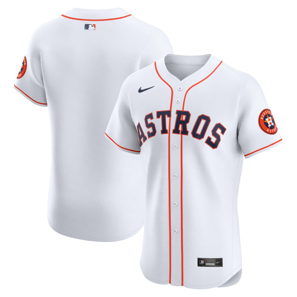 MLB Houston Astros Nike Home Vapor Premier Elite Patch Jersey - White