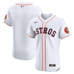MLB Houston Astros Nike Home Vapor Premier Elite Patch Jersey - White