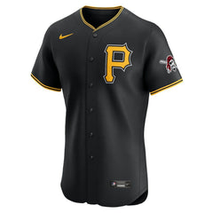MLB Pittsburgh Pirates Nike Alternate Vapor Premier Elite Patch Jersey - Black