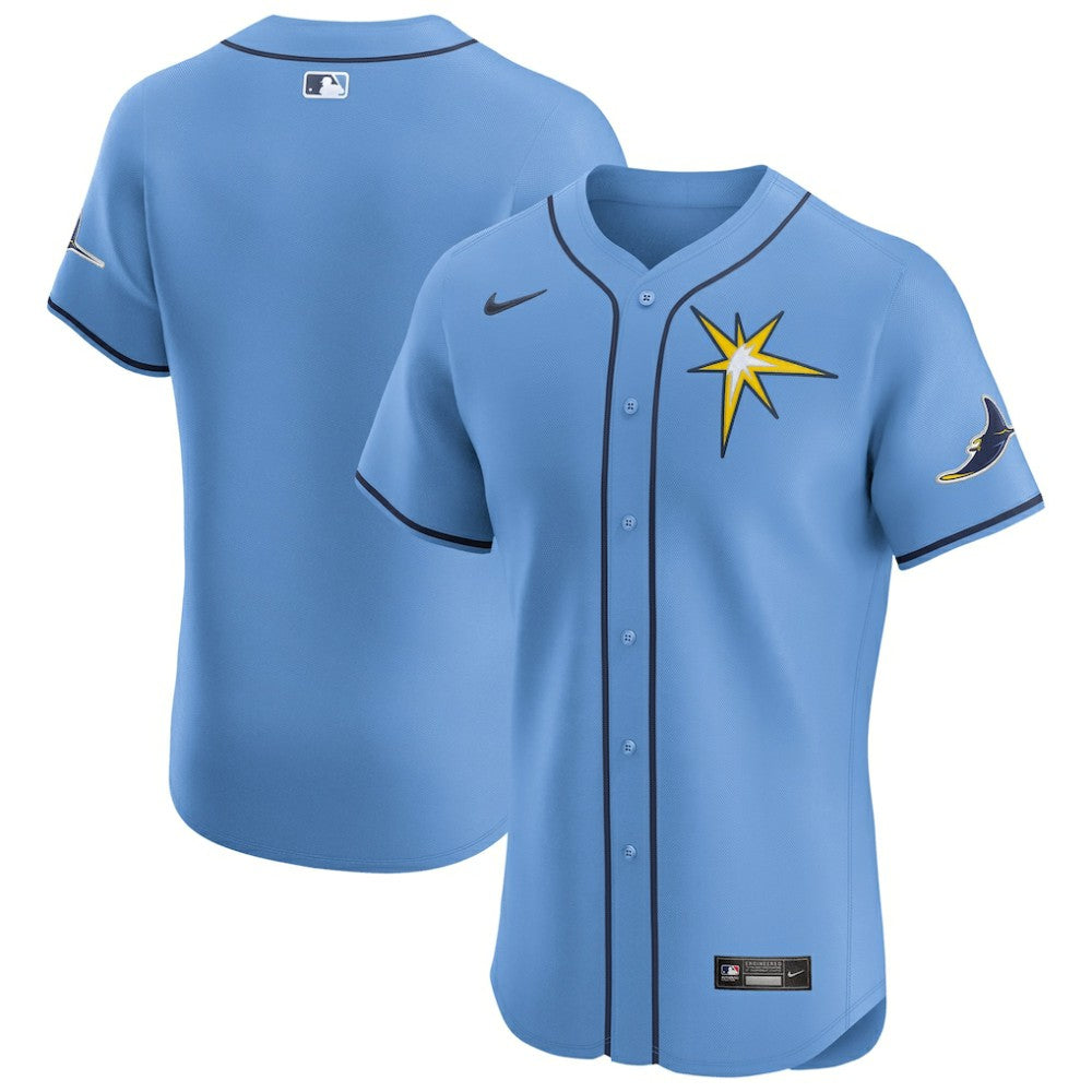 MLB Tampa Bay Rays Nike Alternate Vapor Premier Elite Patch Jersey - Light Blue