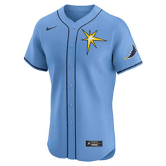 MLB Tampa Bay Rays Nike Alternate Vapor Premier Elite Patch Jersey - Light Blue