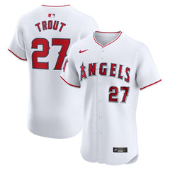 MLB Mike Trout Los Angeles Angels Nike Home Elite Player Jersey - White