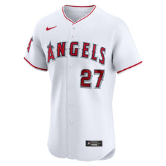 MLB Mike Trout Los Angeles Angels Nike Home Elite Player Jersey - White